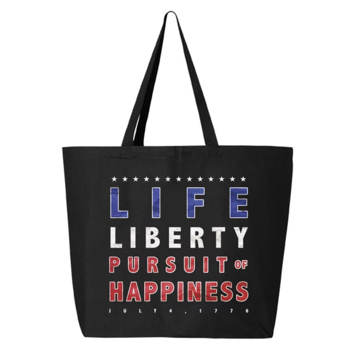 Life Liberty Pursuit Of Happiness 25L Jumbo Tote