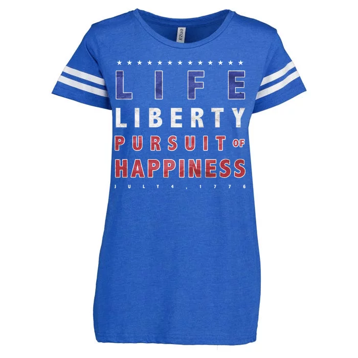 Life Liberty Pursuit Of Happiness Enza Ladies Jersey Football T-Shirt