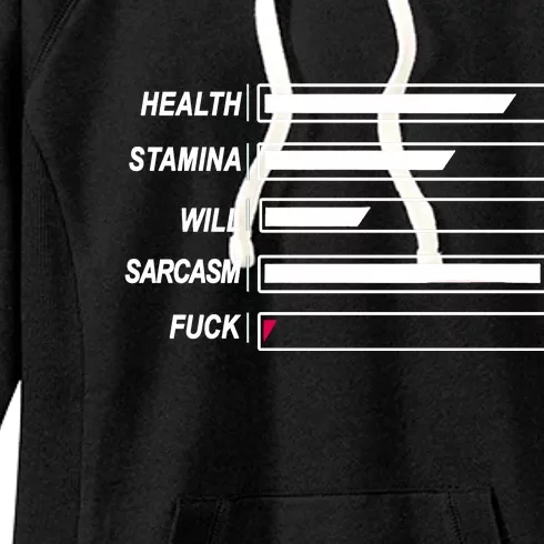 Life Status Bar Women's Fleece Hoodie