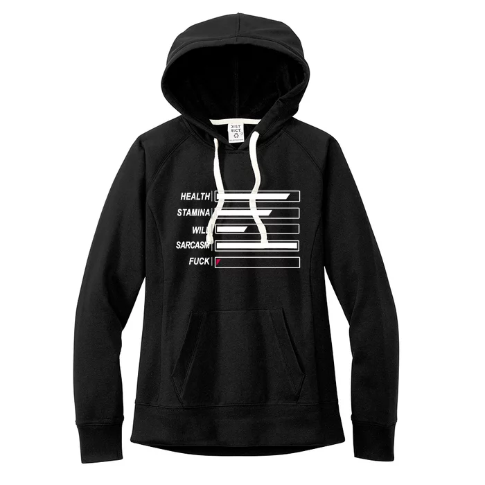 Life Status Bar Women's Fleece Hoodie