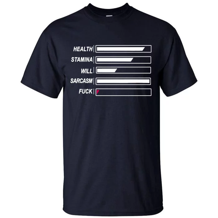 Life Status Bar Tall T-Shirt