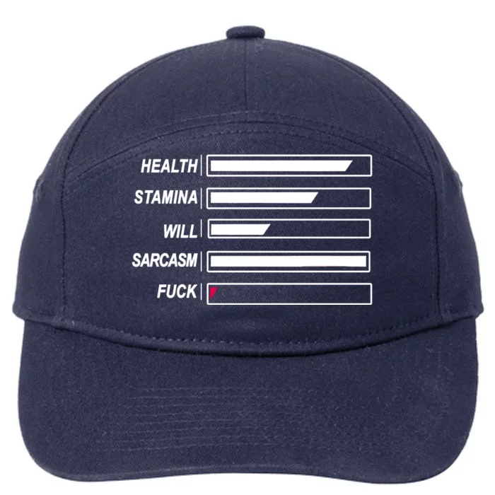 Life Status Bar 7-Panel Snapback Hat