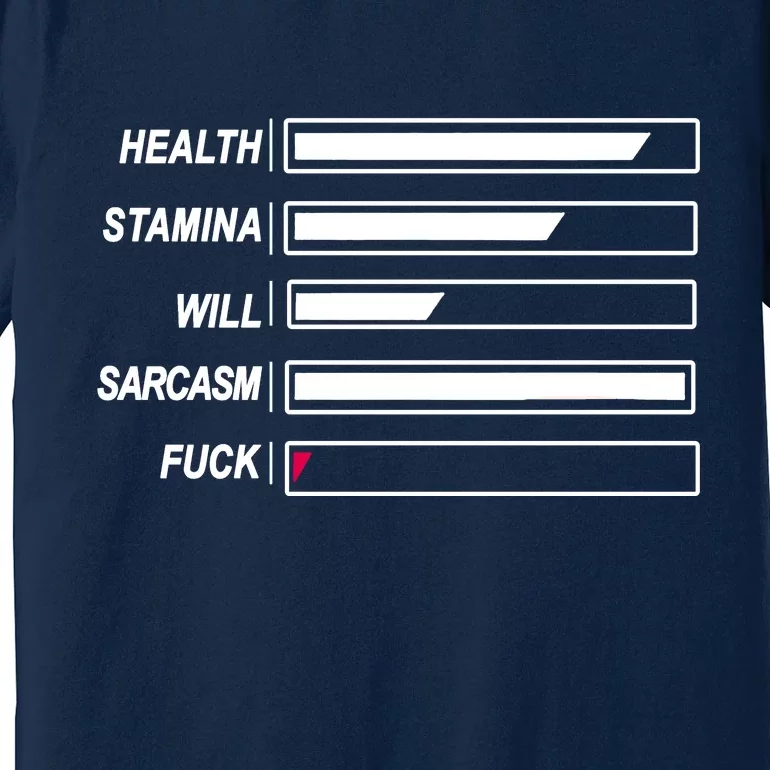 Life Status Bar Premium T-Shirt