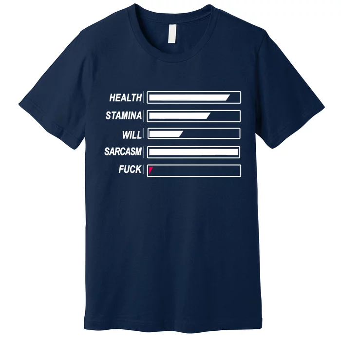 Life Status Bar Premium T-Shirt