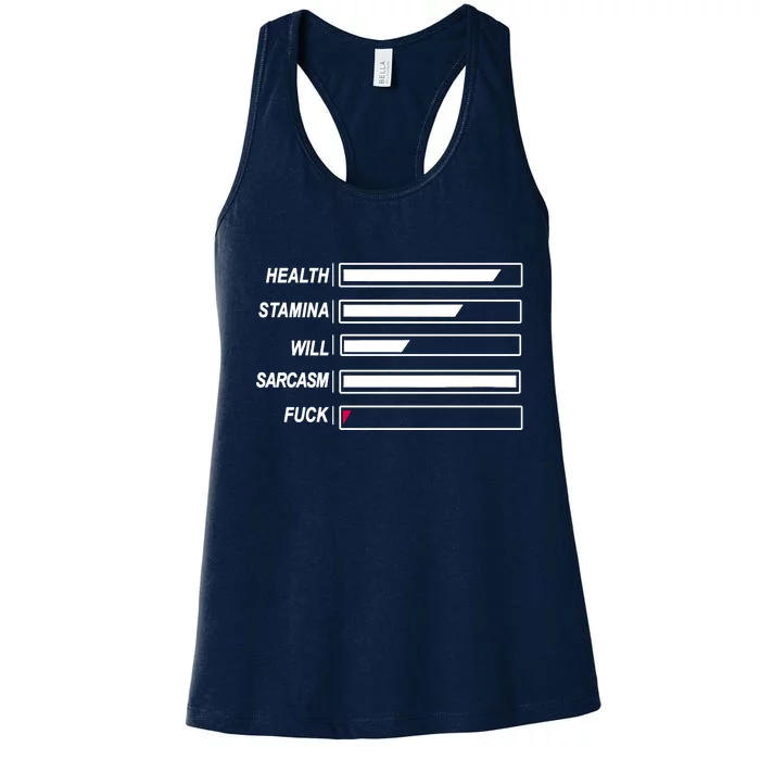 Life Status Bar Women's Racerback Tank