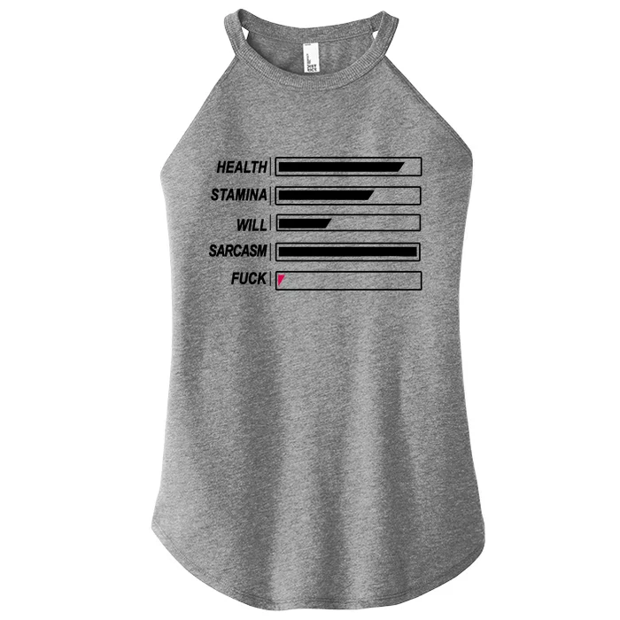 Life Status Bar Women’s Perfect Tri Rocker Tank