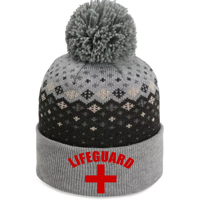 Lifeguard Cross Logo The Baniff Cuffed Pom Beanie