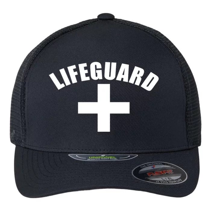 Lifeguard Cross Logo Flexfit Unipanel Trucker Cap