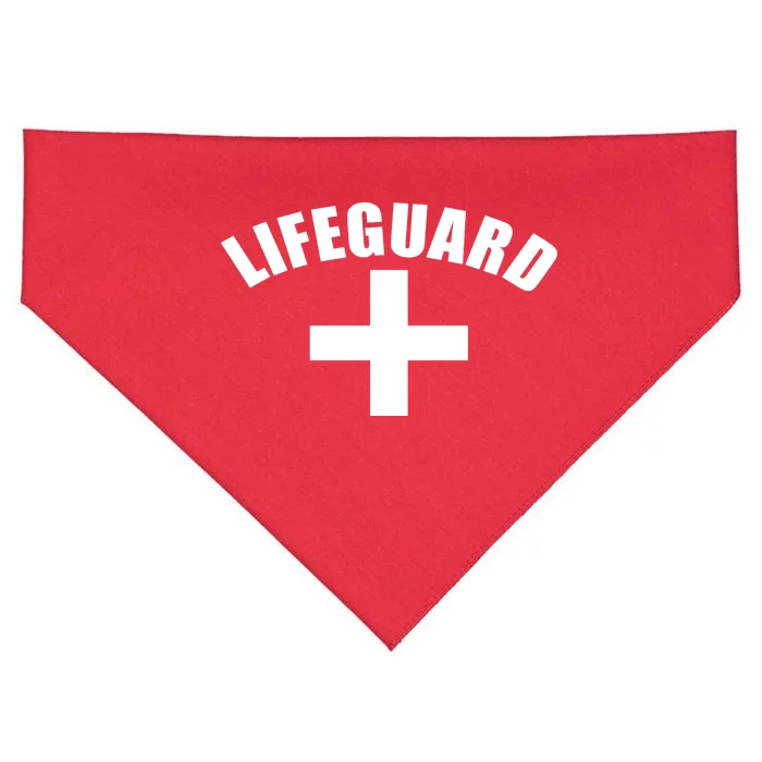 Lifeguard Cross Logo USA-Made Doggie Bandana