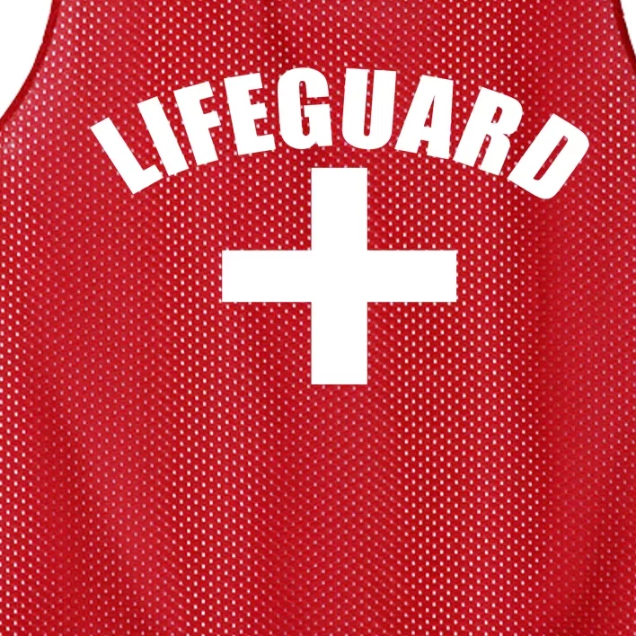 Lifeguard Cross Logo Mesh Reversible Basketball Jersey Tank