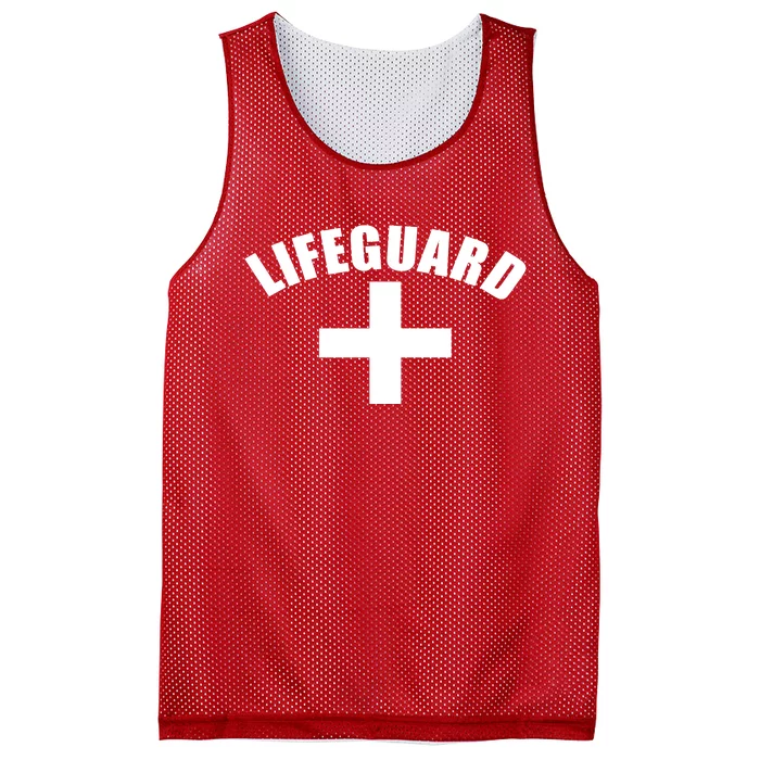 Lifeguard Cross Logo Mesh Reversible Basketball Jersey Tank