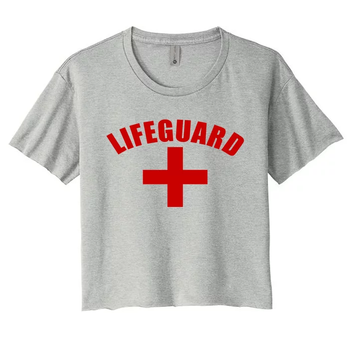 Lifeguard Cross Logo Women's Crop Top Tee