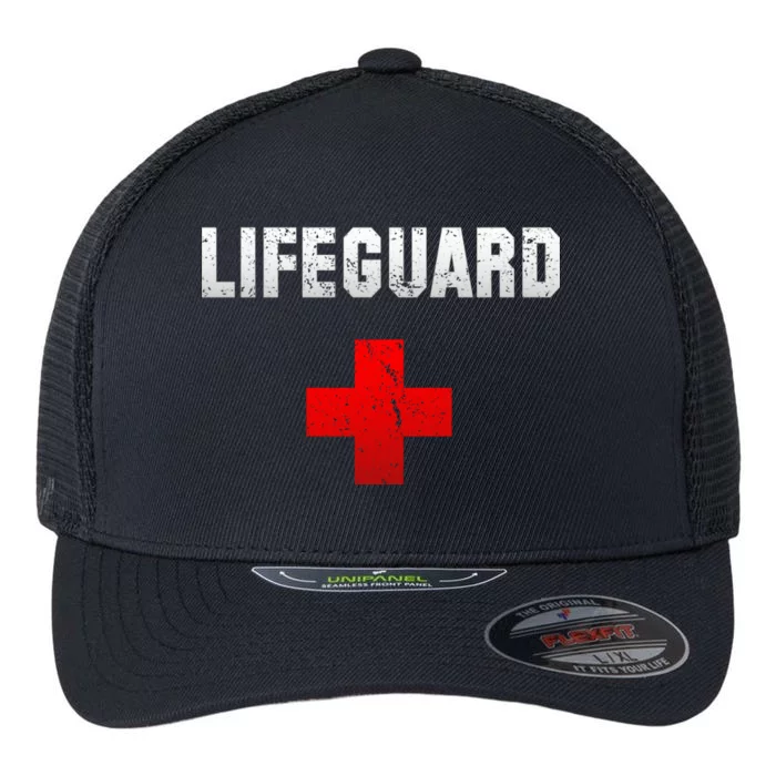 Lifeguard Vintage Logo Flexfit Unipanel Trucker Cap