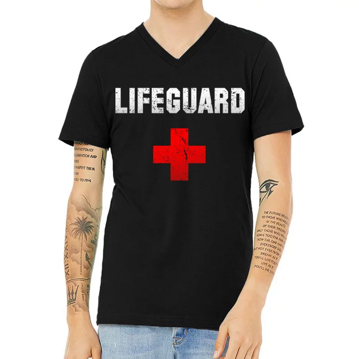 Lifeguard Vintage Logo V-Neck T-Shirt