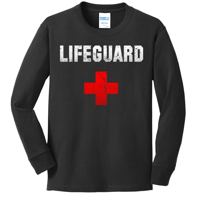 Lifeguard Vintage Logo Kids Long Sleeve Shirt