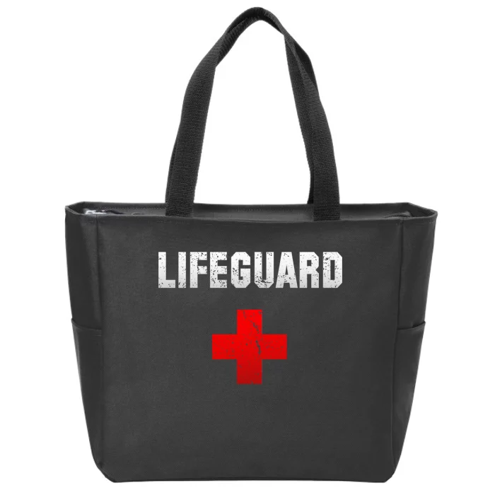 Lifeguard Vintage Logo Zip Tote Bag