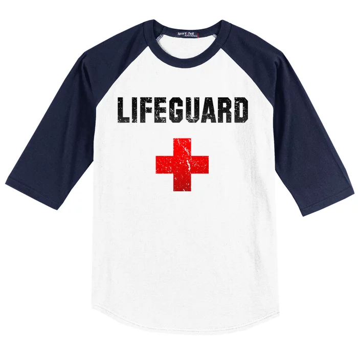 Lifeguard Vintage Logo Baseball Sleeve Shirt