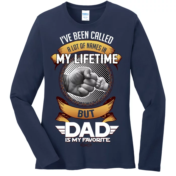 Lifetime Dad Ladies Long Sleeve Shirt