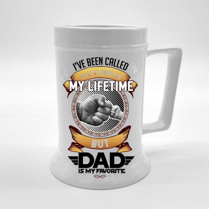 Lifetime Dad Front & Back Beer Stein