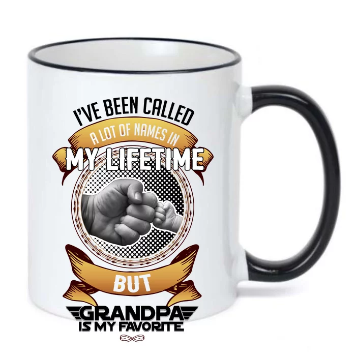 Lifetime Grandpa Black Color Changing Mug