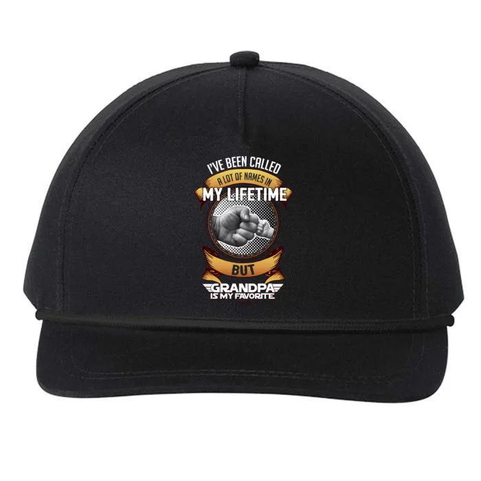 Lifetime Grandpa Snapback Five-Panel Rope Hat