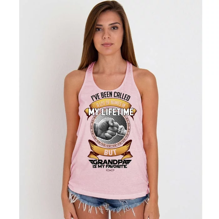 Lifetime Grandpa Women's Knotted Racerback Tank