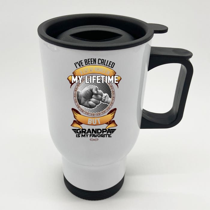 Lifetime Grandpa Front & Back Stainless Steel Travel Mug