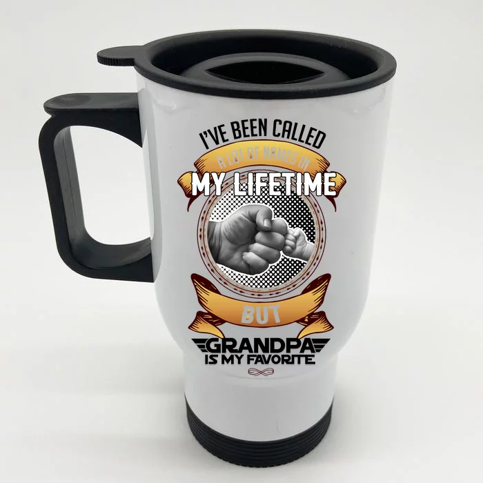 Lifetime Grandpa Front & Back Stainless Steel Travel Mug