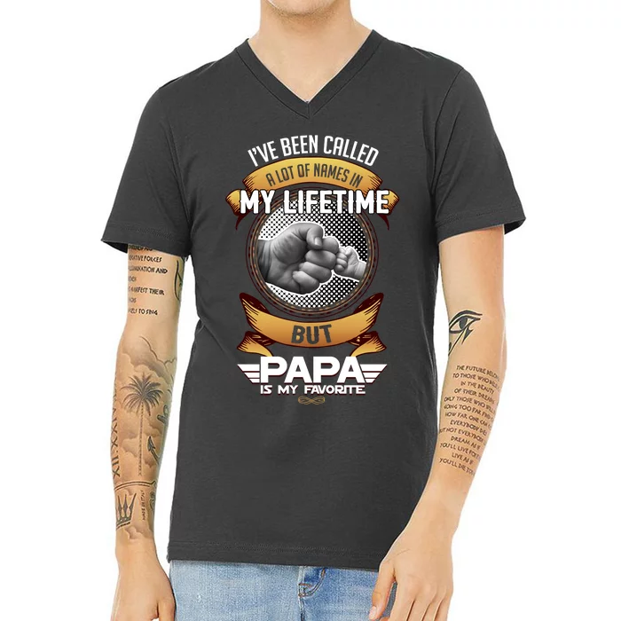 Lifetime Papa V-Neck T-Shirt