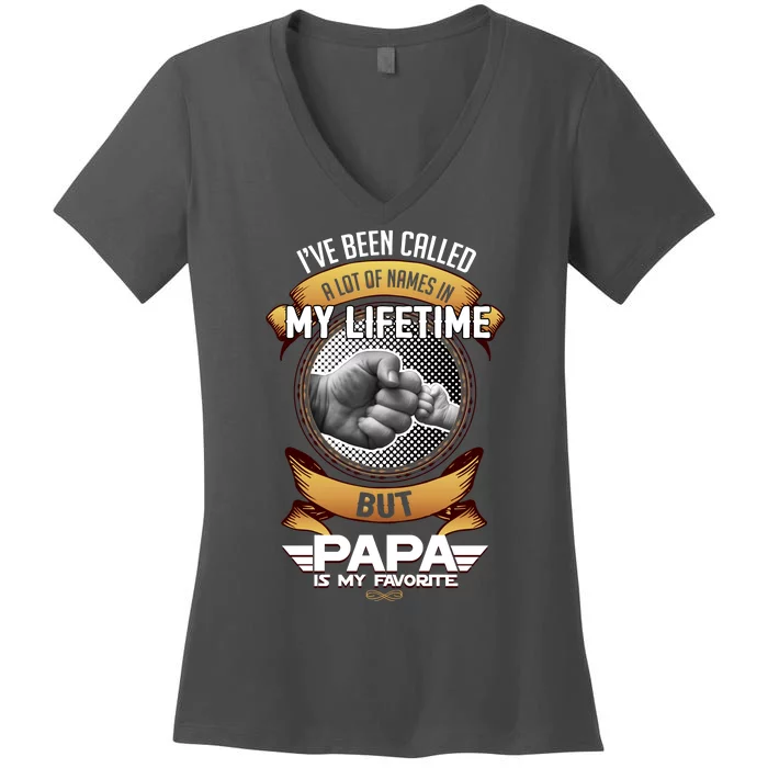 Lifetime Papa Women's V-Neck T-Shirt