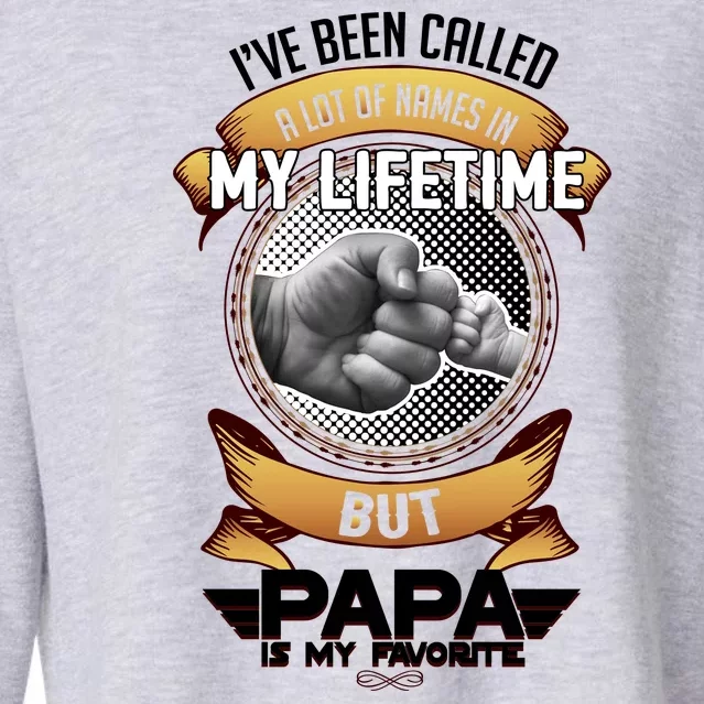 Lifetime Papa Cropped Pullover Crew