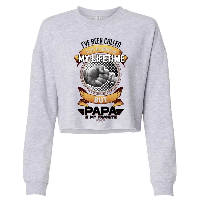 Lifetime Papa Cropped Pullover Crew