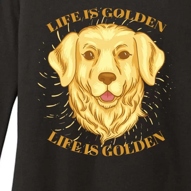 Life Is Golden Dog Womens CVC Long Sleeve Shirt