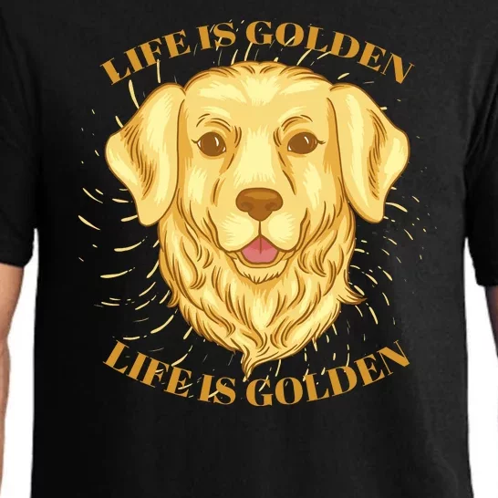 Life Is Golden Dog Pajama Set