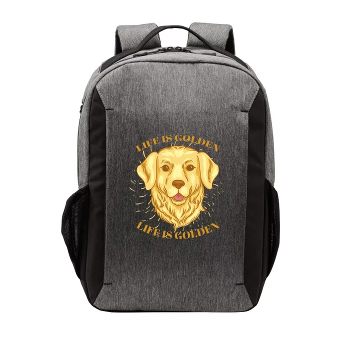 Life Is Golden Dog Vector Backpack