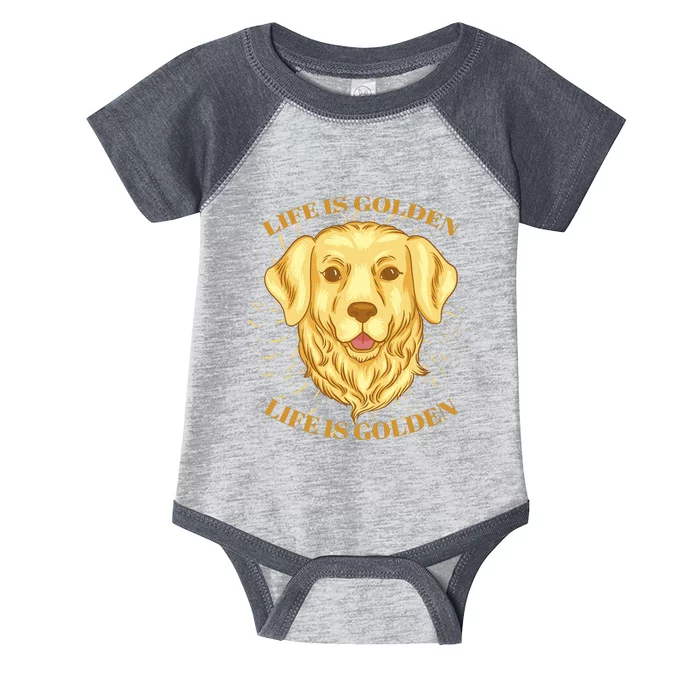 Life Is Golden Dog Infant Baby Jersey Bodysuit