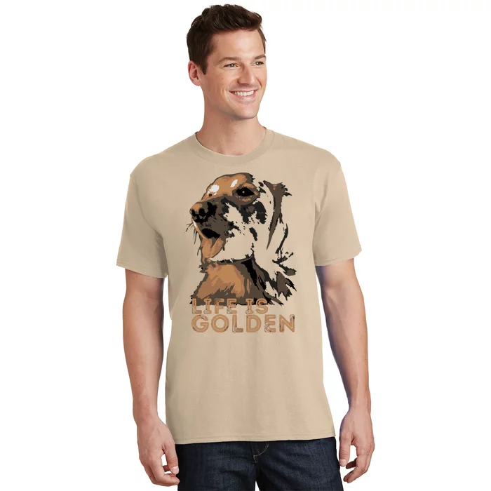 Life Is Golden Retriever Dog Premium T-Shirt