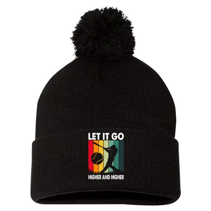 Let It Go Higher And Higher Pom Pom 12in Knit Beanie