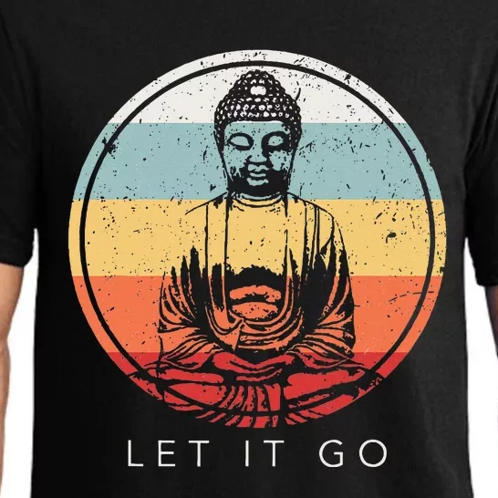 Let It Go Buddha Meditation Zen Buddhist Gift Pajama Set