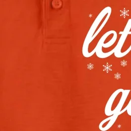 Let It Go With Frozen Snowflakes Great Gift Dry Zone Grid Performance Polo