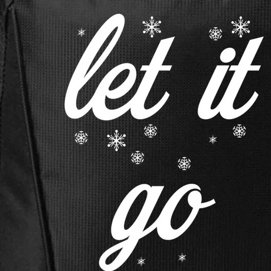 Let It Go With Frozen Snowflakes Great Gift City Backpack