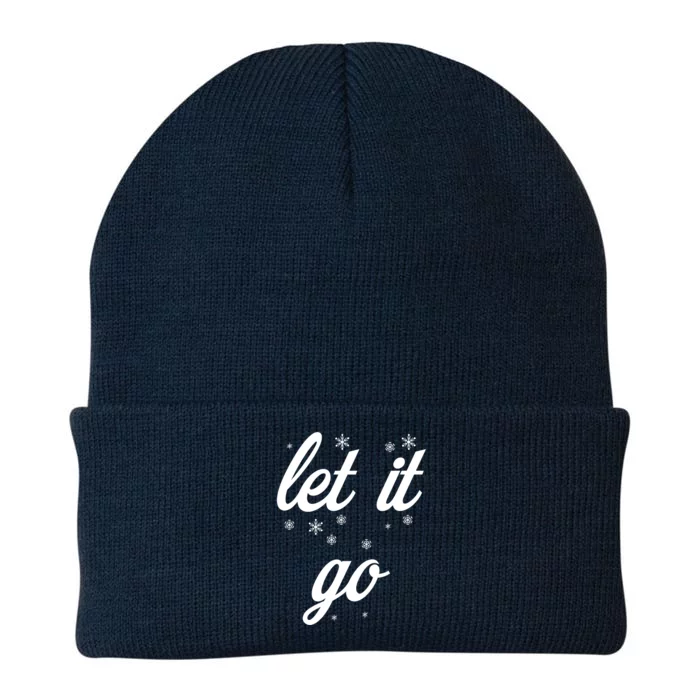 Let It Go With Frozen Snowflakes Great Gift Knit Cap Winter Beanie