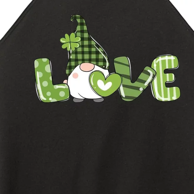 Love Irish Gnome Cute St Patricks Day Women’s Perfect Tri Rocker Tank