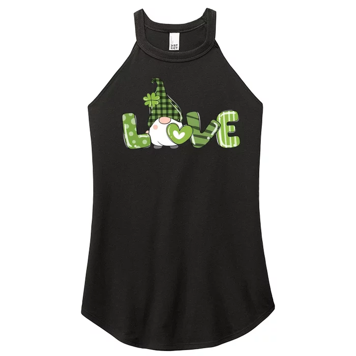 Love Irish Gnome Cute St Patricks Day Women’s Perfect Tri Rocker Tank