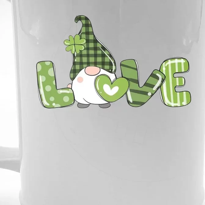 Love Irish Gnome Cute St Patricks Day Front & Back Beer Stein