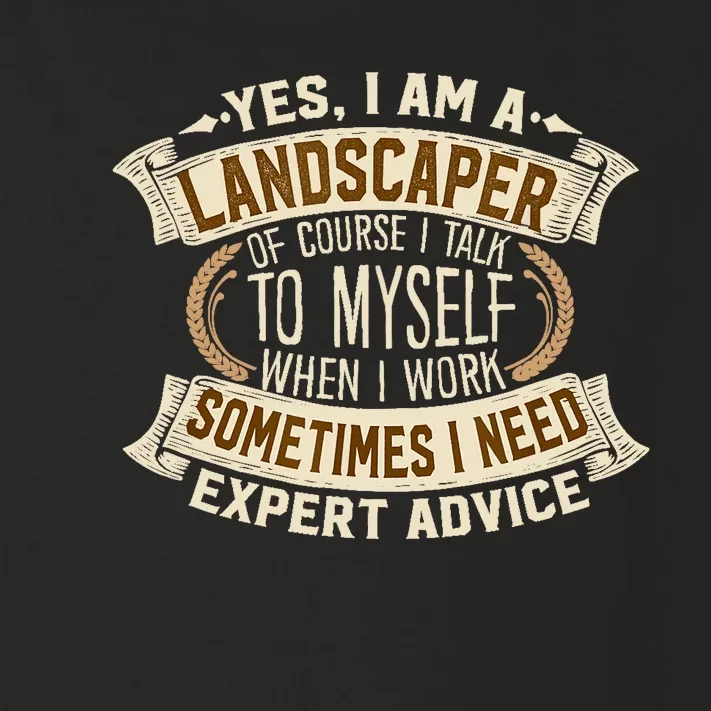 Landscaping I Gift I Outdoor I Funny Landscaper Toddler Long Sleeve Shirt