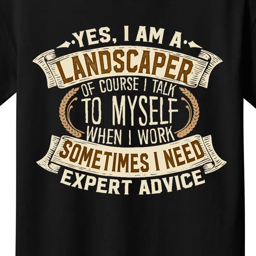 Landscaping I Gift I Outdoor I Funny Landscaper Kids T-Shirt