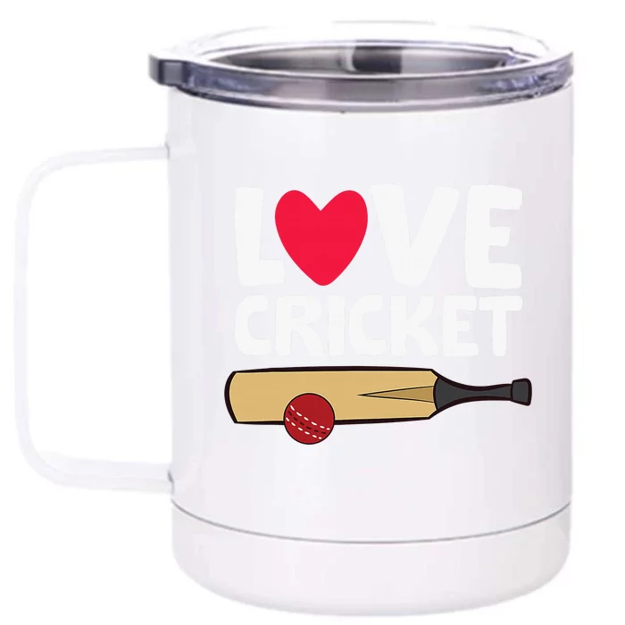 Life Is Game Cricket Is Serious Player Coach Sports Front & Back 12oz Stainless Steel Tumbler Cup