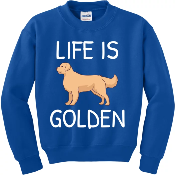 Life Is Golden Gift Kids Sweatshirt