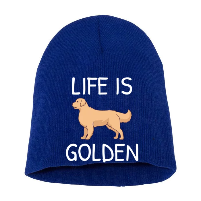 Life Is Golden Gift Short Acrylic Beanie